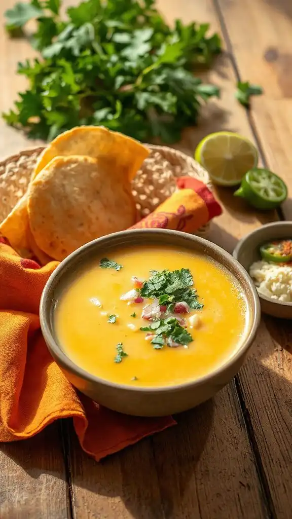 vibrant mexican sweet corn soup