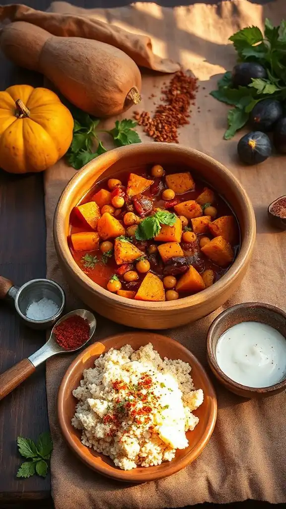 vibrant moroccan sweet potato stew