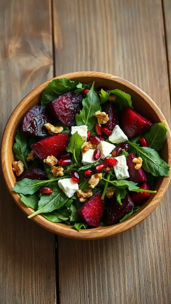 vibrant roasted beet salad