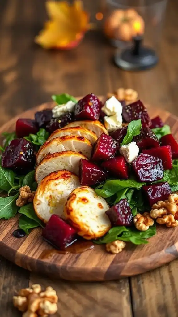 vibrant roasted beet salad
