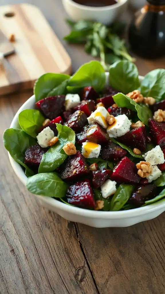 vibrant roasted beet salad