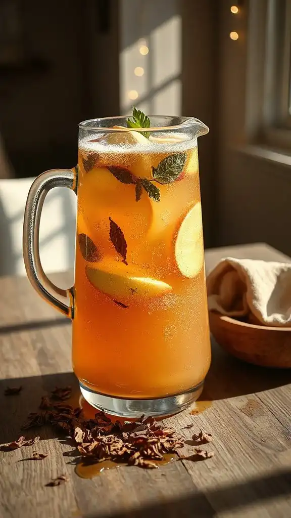 vibrant sparkling apple punch