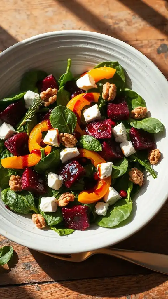 vibrant spinach beetroot salad vibrant spinach beetroot salad