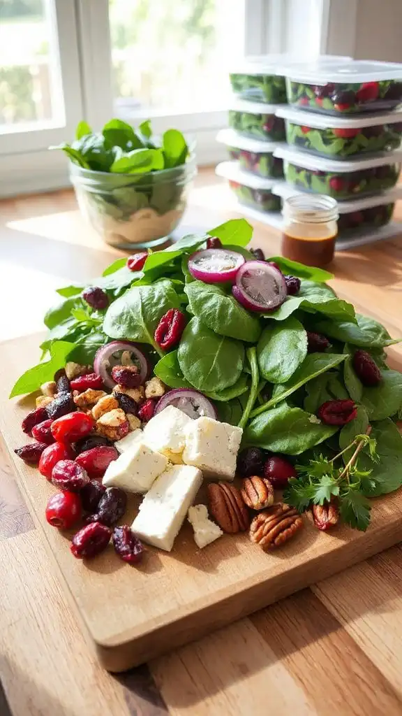 vibrant spinach feta salad vibrant spinach feta salad