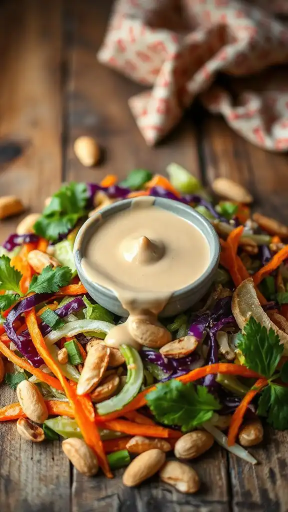 vibrant thai cabbage salad