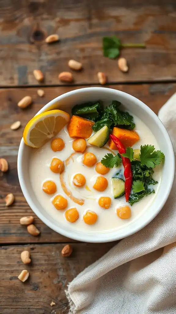 vibrant thai coconut soup