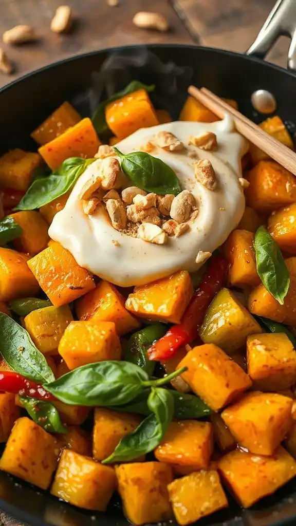 vibrant thai curry stir fry