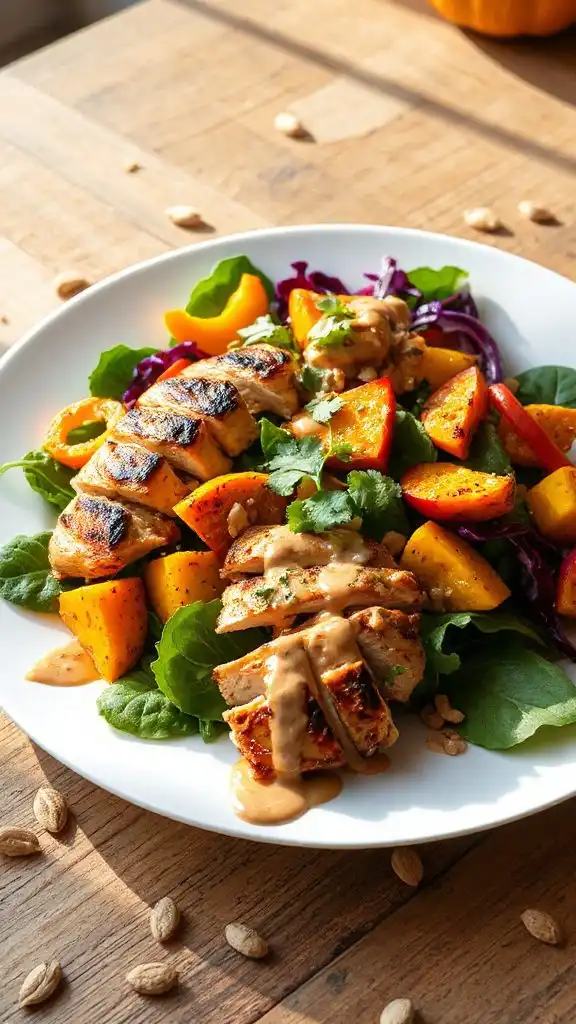 vibrant thai peanut salad