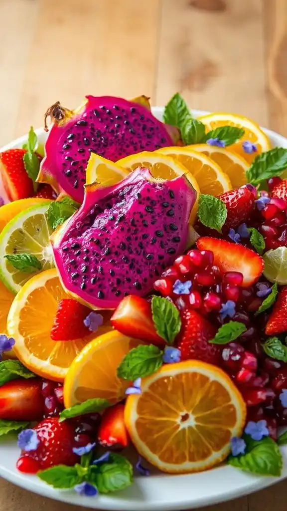 vibrant tropical fruit medley