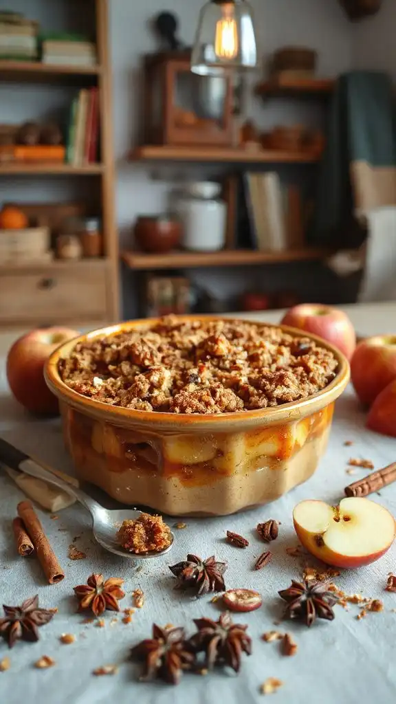 warm apple oat dessert warm apple oat dessert