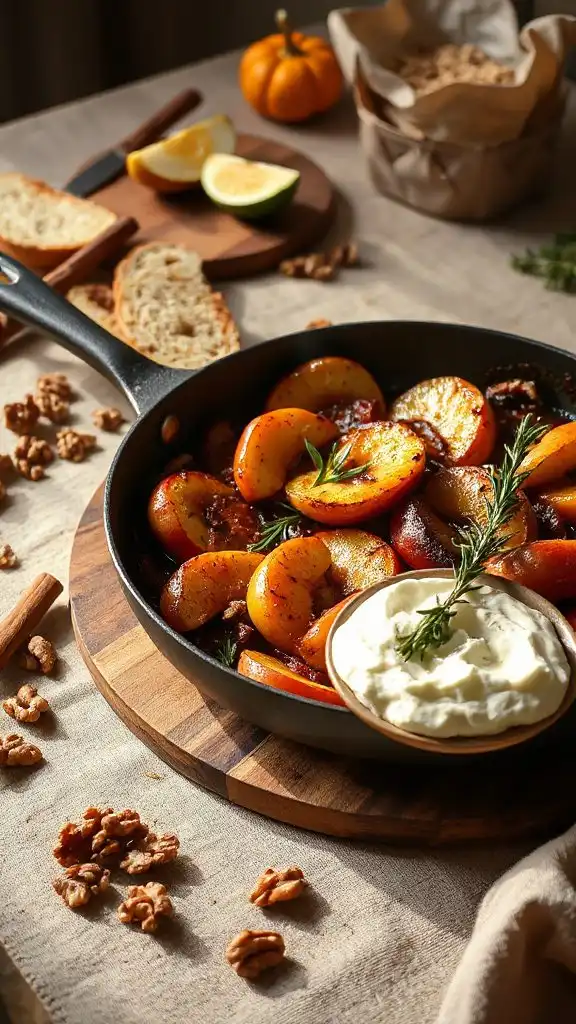 warm aromatic apple dish