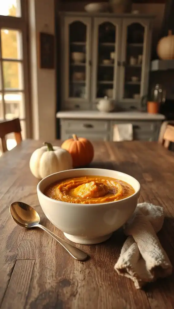 warm autumn breakfast porridge