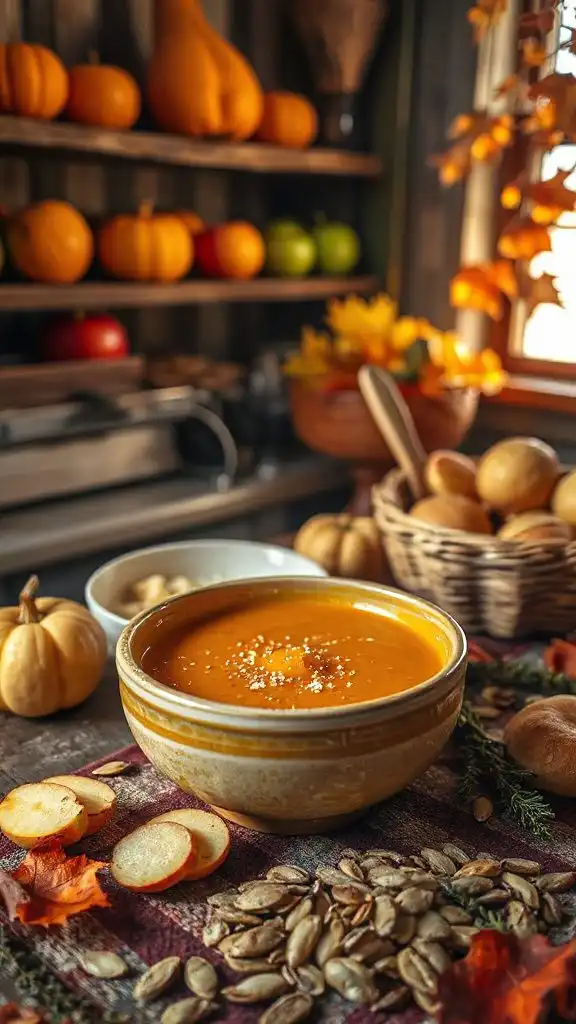 warm comforting autumn soup