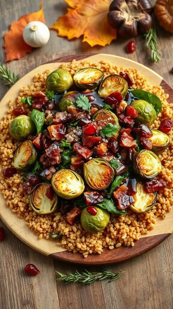 warm fall farro salad