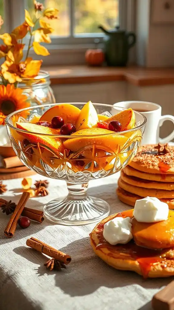 warm maple pumpkin compote