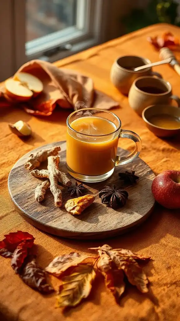 warm spiced apple cider