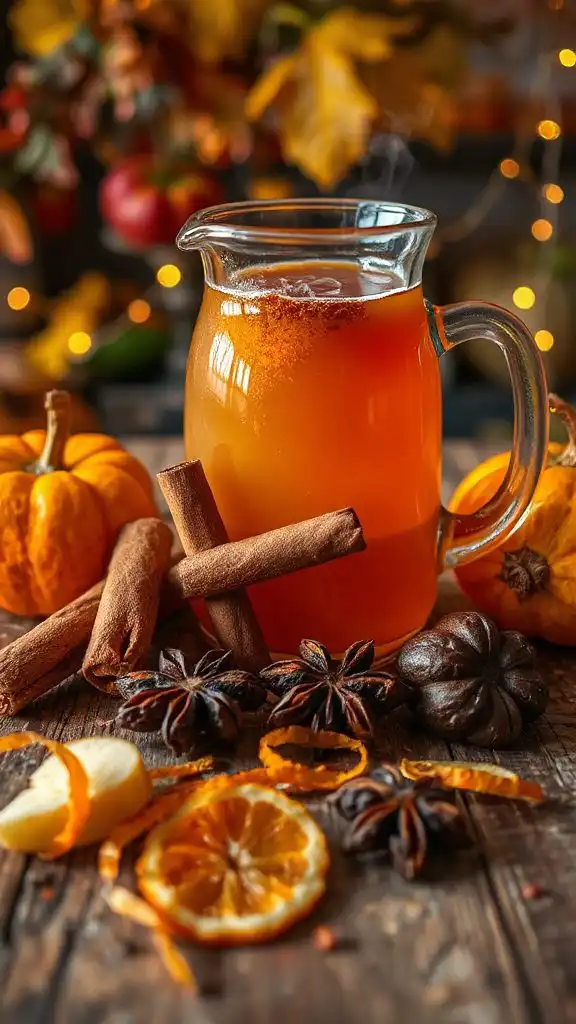 warm spiced apple cider