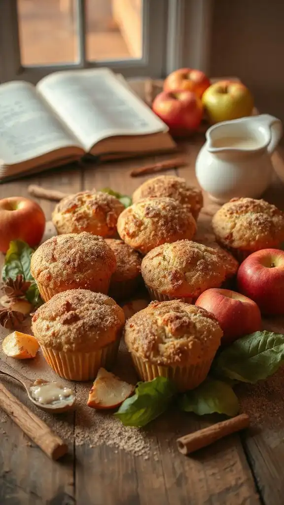 warm spiced apple muffins warm spiced apple muffins