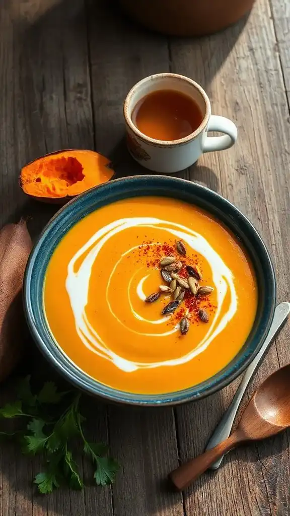 warm spiced coconut soup warm spiced coconut soup