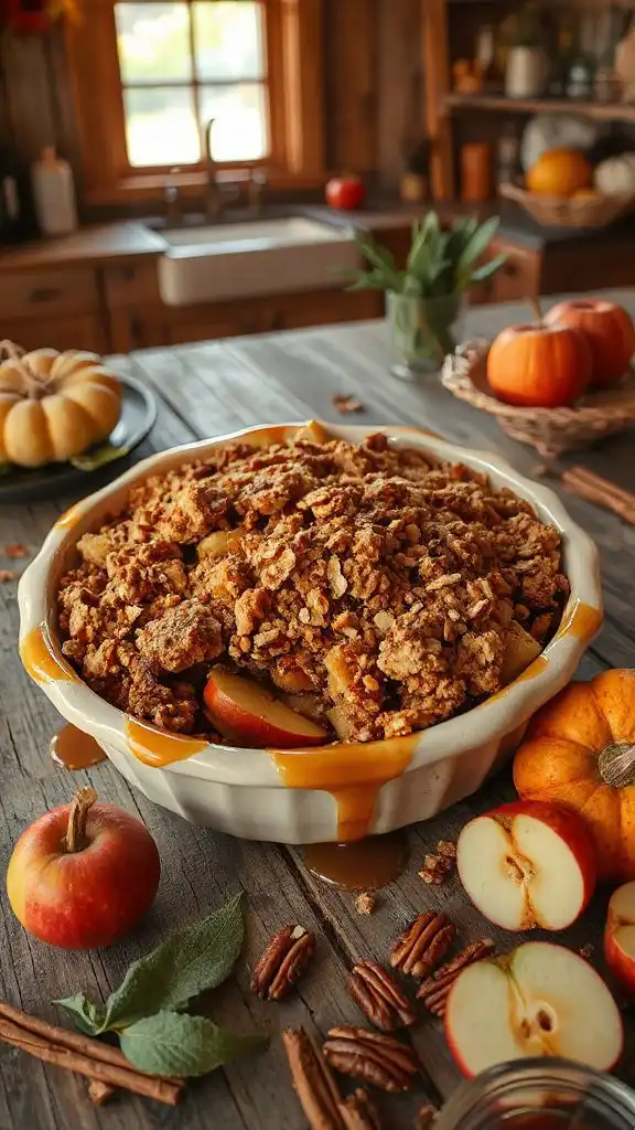 warm vegan apple dessert