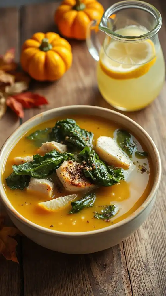 wholesome lemon chicken soup