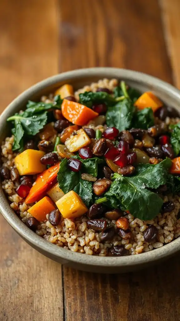 wholesome lentil farro salad