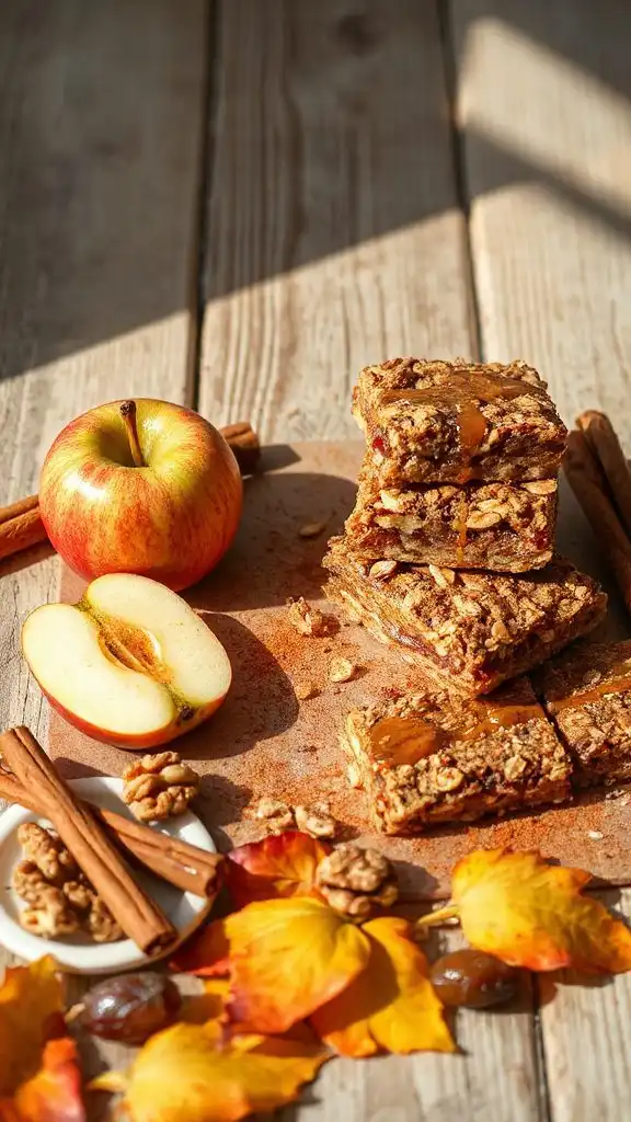 wholesome spiced apple bars