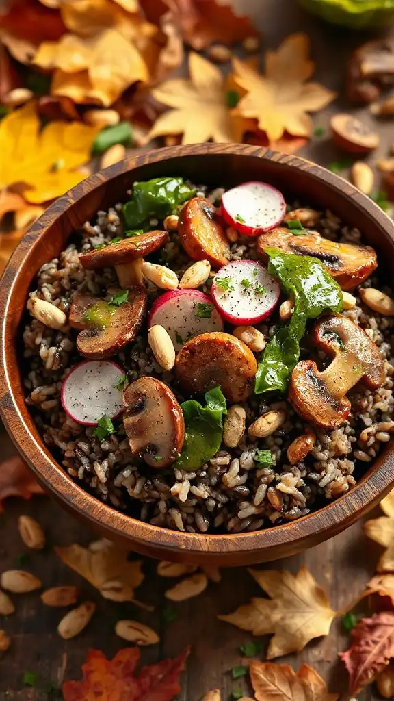 wild rice autumn gourmet bowl