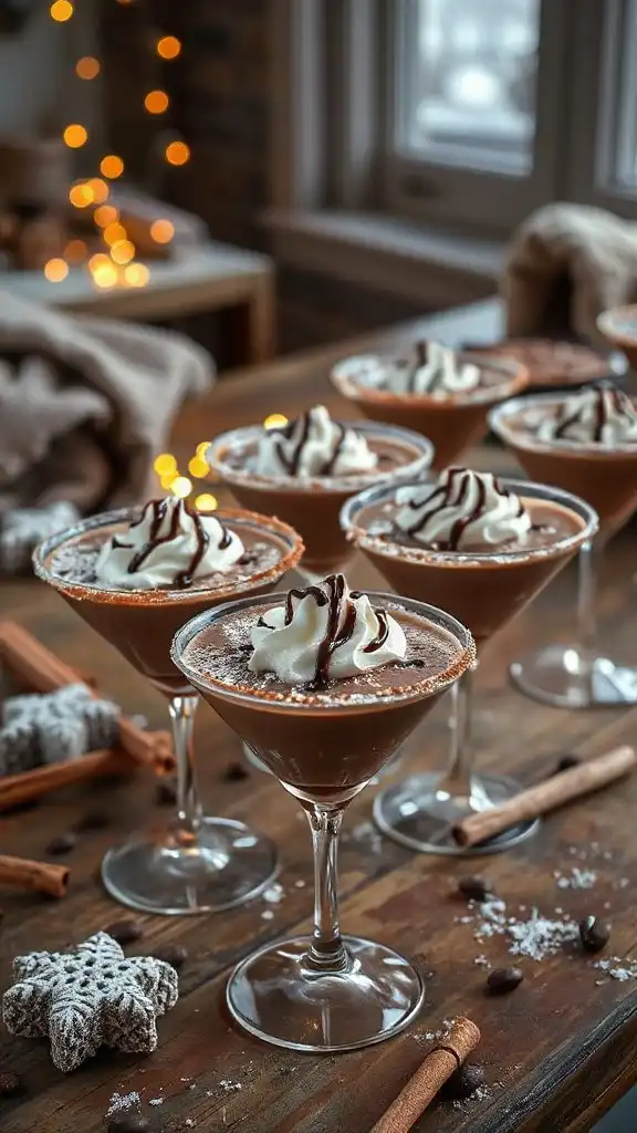 winter hot chocolate cocktails