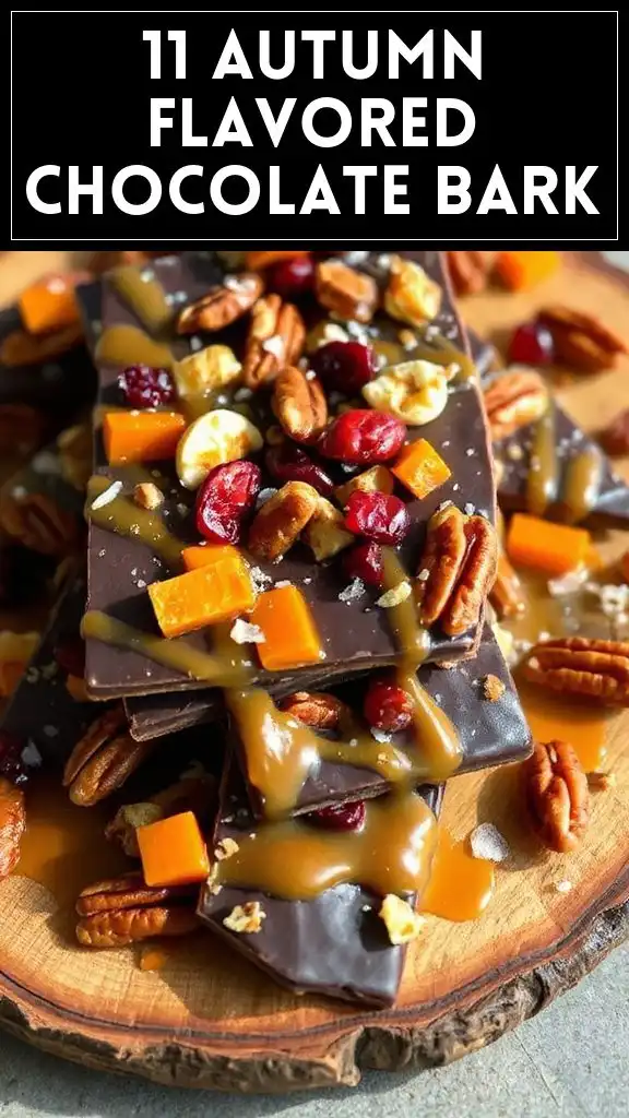 11 Autumn Flavored Chocolate Bark