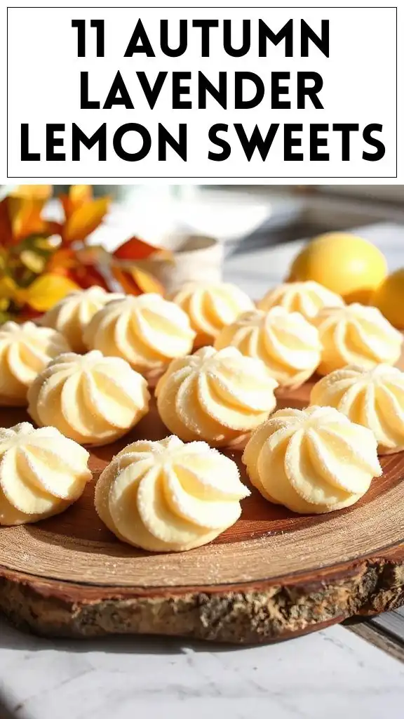11 Autumn Lavender Lemon Sweets