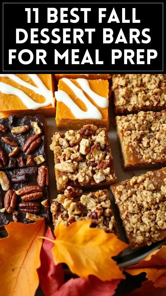 11 Best Fall Dessert Bars for Meal Prep
