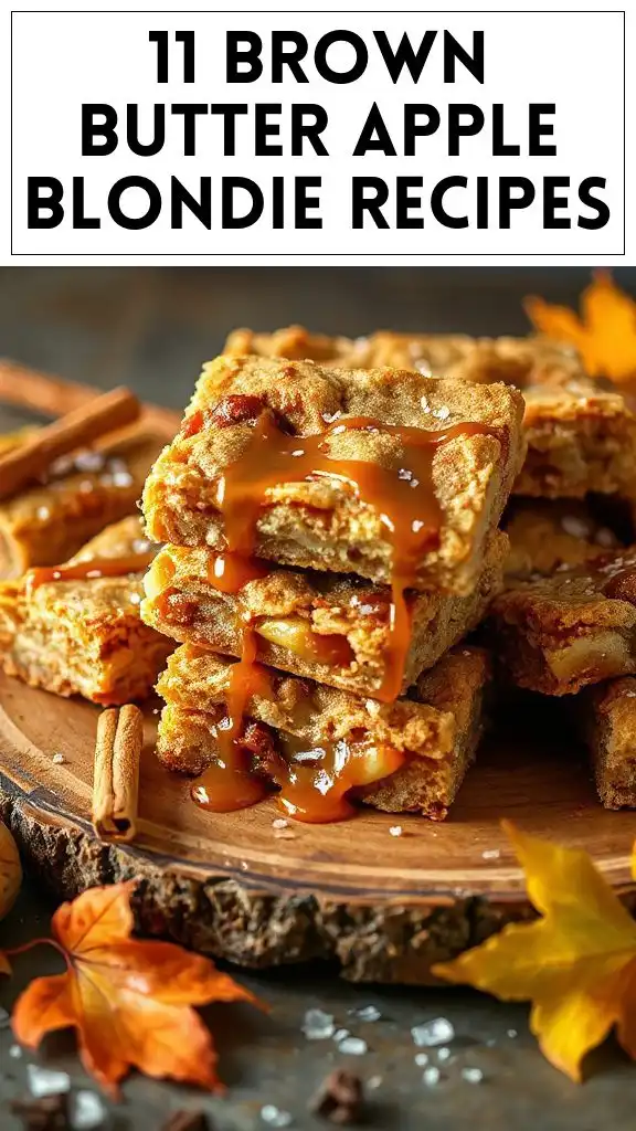 11 Brown Butter Apple Blondie Recipes
