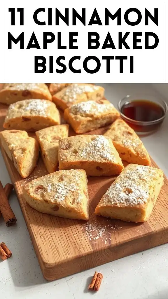 11 Cinnamon Maple Baked Biscotti