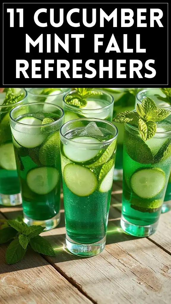11 Cucumber Mint Fall Refreshers
