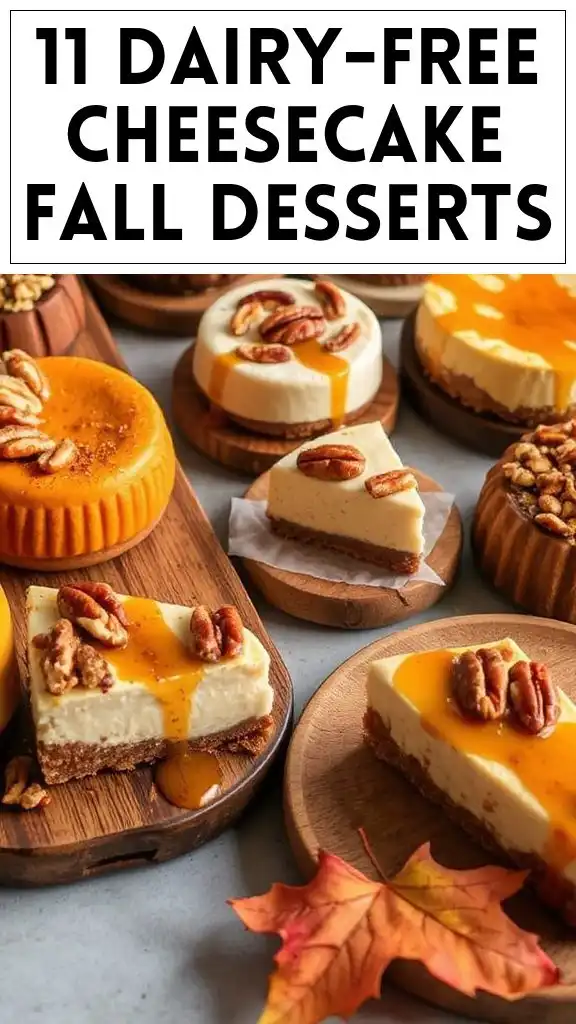 11 Dairy-Free Cheesecake Fall Desserts