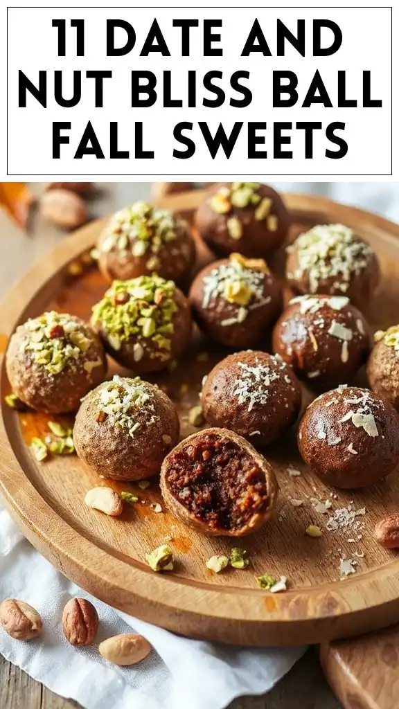 11 Date and Nut Bliss Ball Fall Sweets
