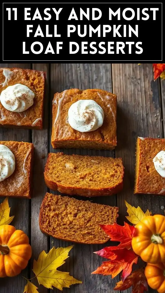 11 Easy and Moist Fall Pumpkin Loaf Desserts