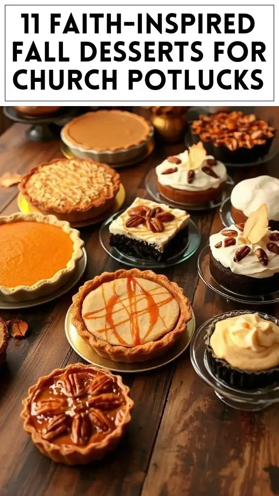 11 Faith-Inspired Fall Desserts for Church Potlucks
