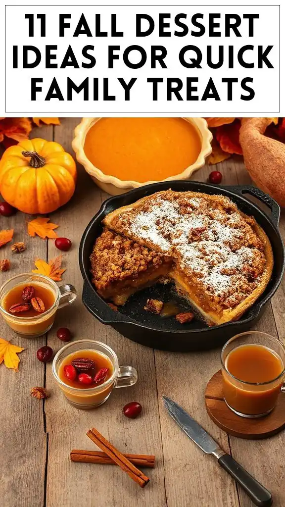 11 Fall Dessert Ideas for Quick Family Treats