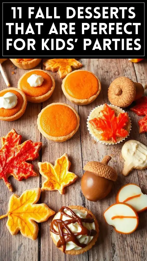 11 Fall Desserts That Are Perfect for Kids’ Parties