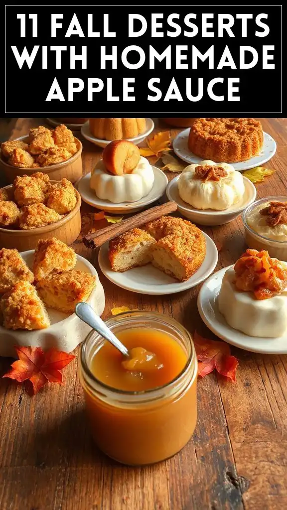 11 Fall Desserts With Homemade Apple Sauce