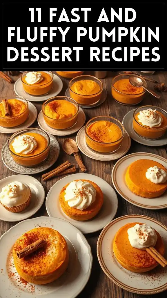 11 Fast and Fluffy Pumpkin Dessert Recipes