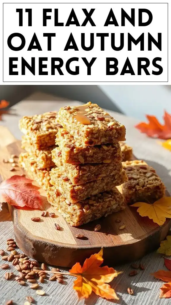 11 Flax and Oat Autumn Energy Bars