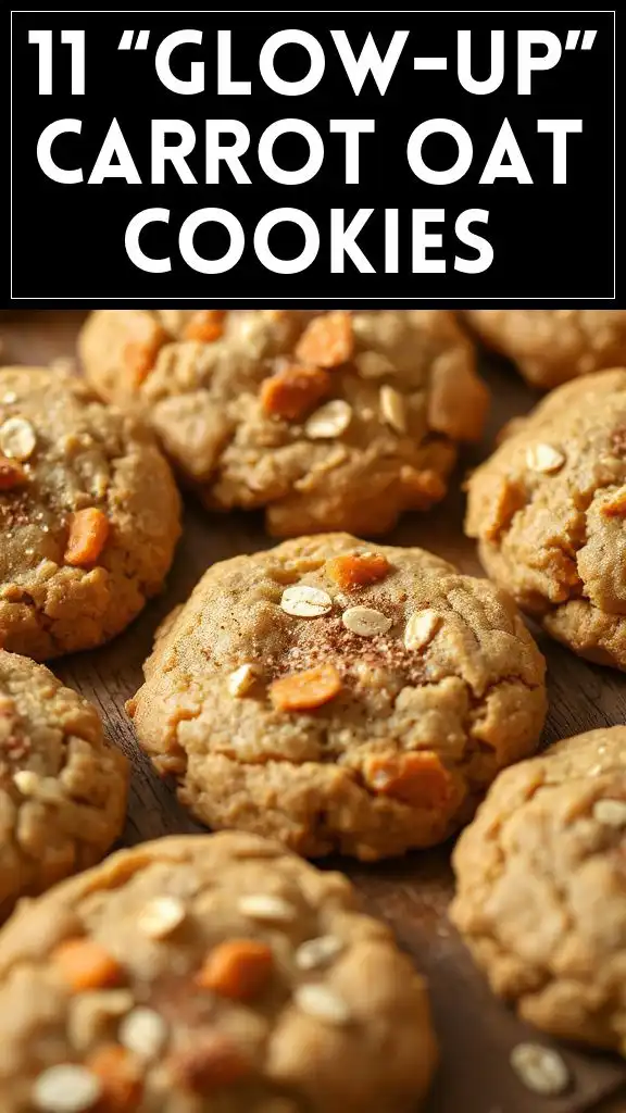 11 “Glow-Up” Carrot Oat Cookies