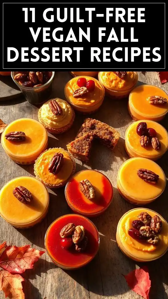11 Guilt-Free Vegan Fall Dessert Recipes
