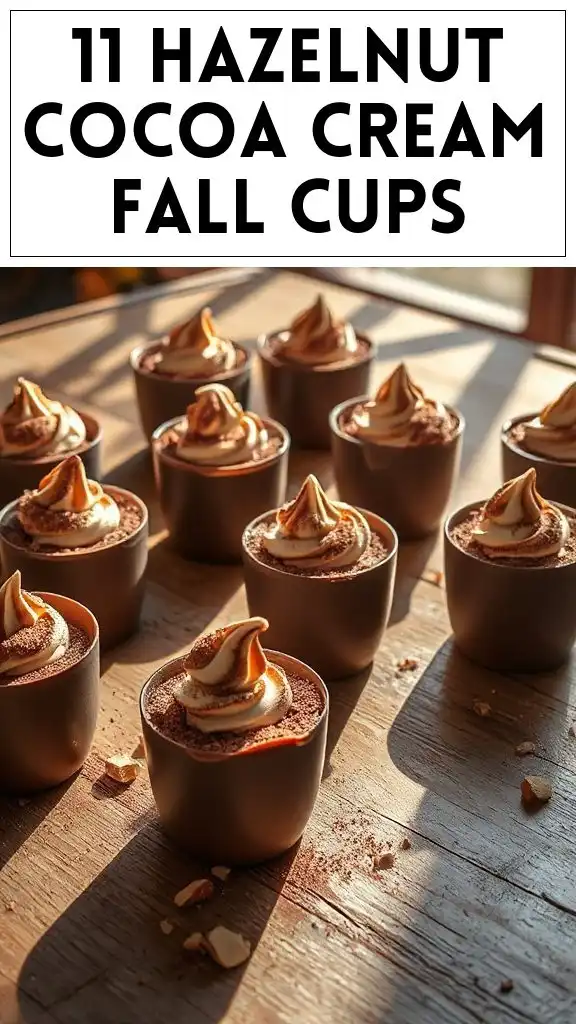 11 Hazelnut Cocoa Cream Fall Cups