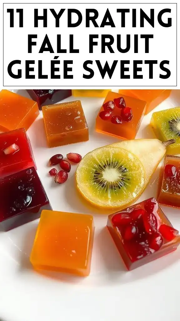 11 Hydrating Fall Fruit Gelée Sweets