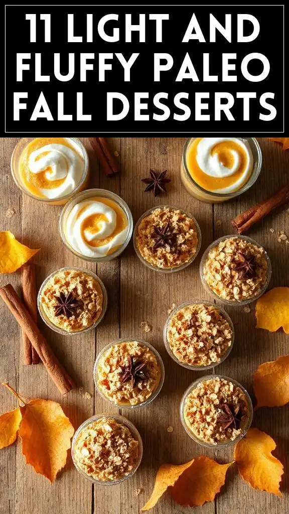 11 Light and Fluffy Paleo Fall Desserts