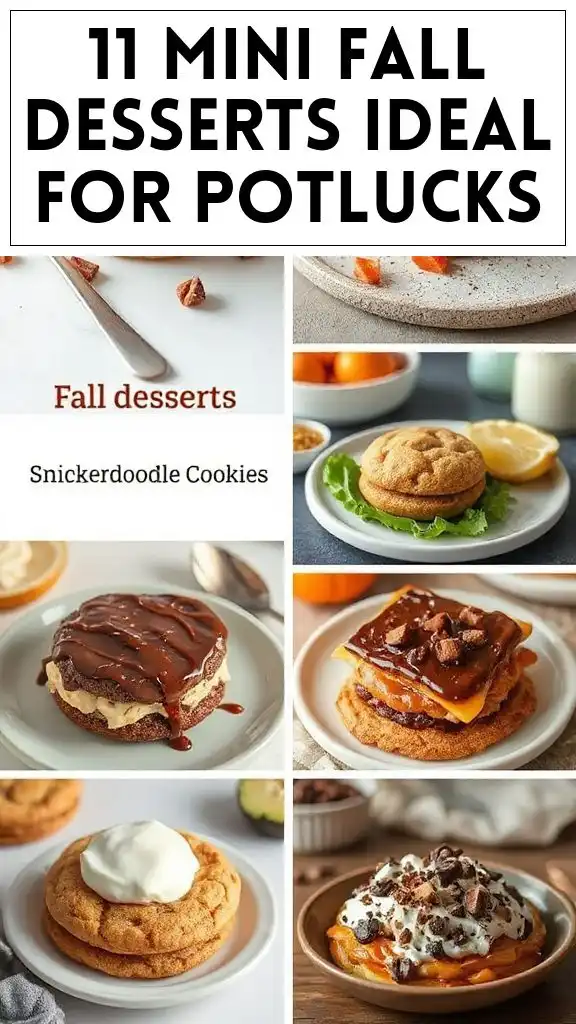 11 Mini Fall Desserts Ideal for Potlucks